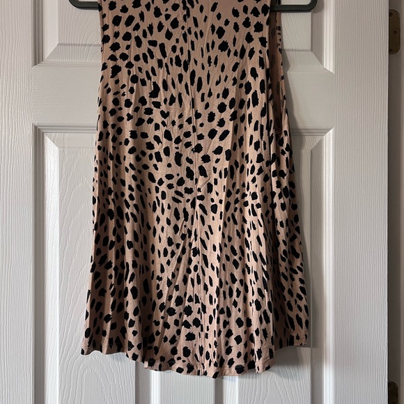 Leopard Print Sleeveless Skirt - Picture 2 of 6